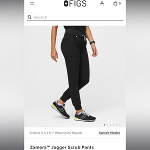 Figs black joggers